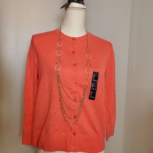 New gap size large 3/4 length sleeve cardigan